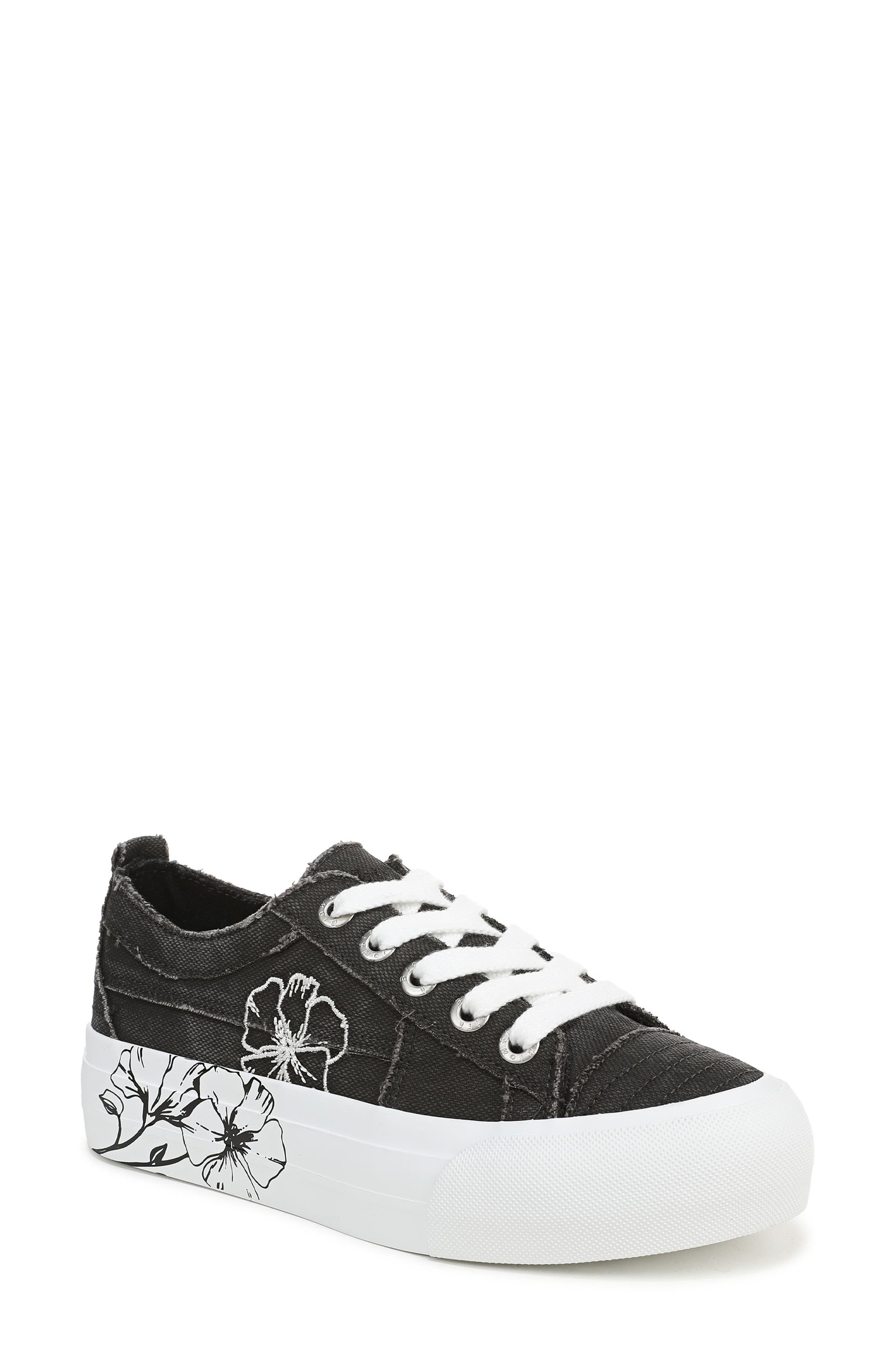 Blowfish Malibu Sadie Sun Embroidered Flower Platform Sneaker