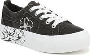 Blowfish Malibu Sadie Sun Embroidered Flower Platform Sneaker