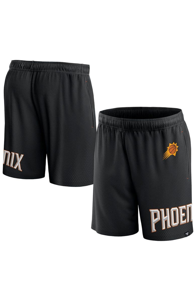 FANATICS Men's Fanatics Branded Black Phoenix Suns Free Throw Mesh Shorts, Main, color, Black