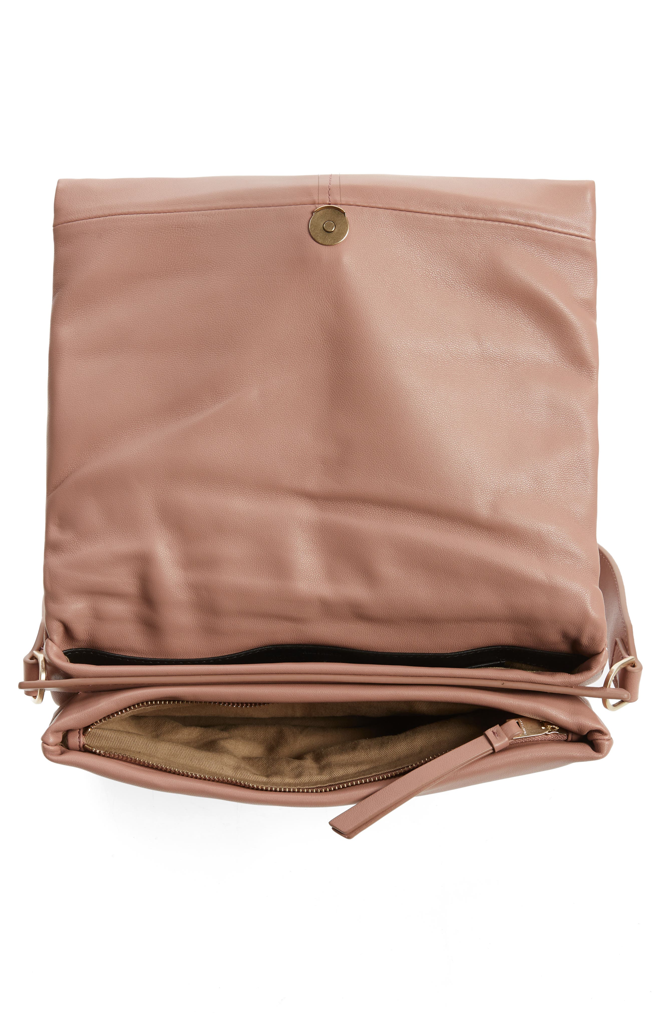 AllSaints Vittoria Leather Shoulder Bag, Alternate, color, 