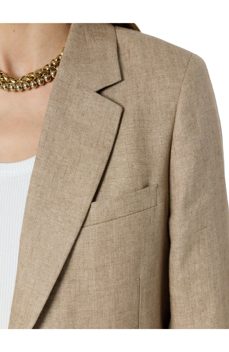 GERARD DAREL Taliya Linen Blazer, Alternate, color, Sand