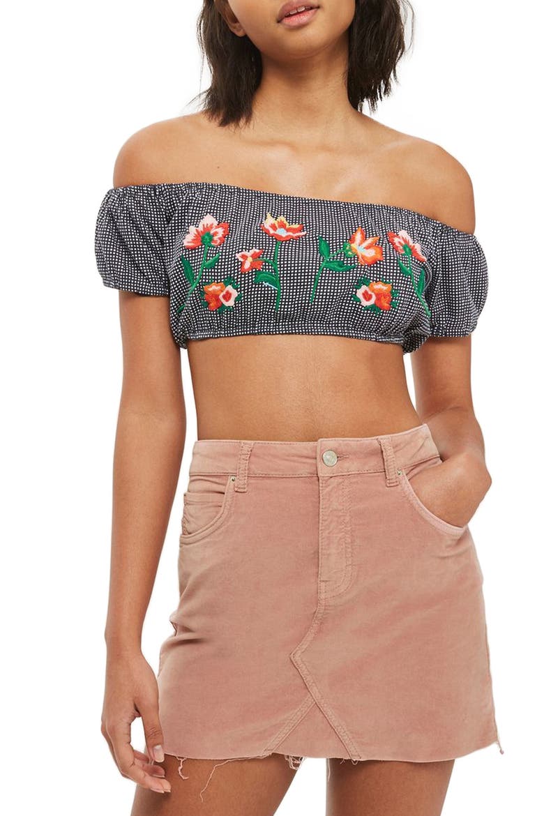 Velvet Miniskirt, Main, color, BLUSH
