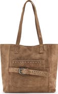 MANGO TEEN Studded Leather Shoulder Bag