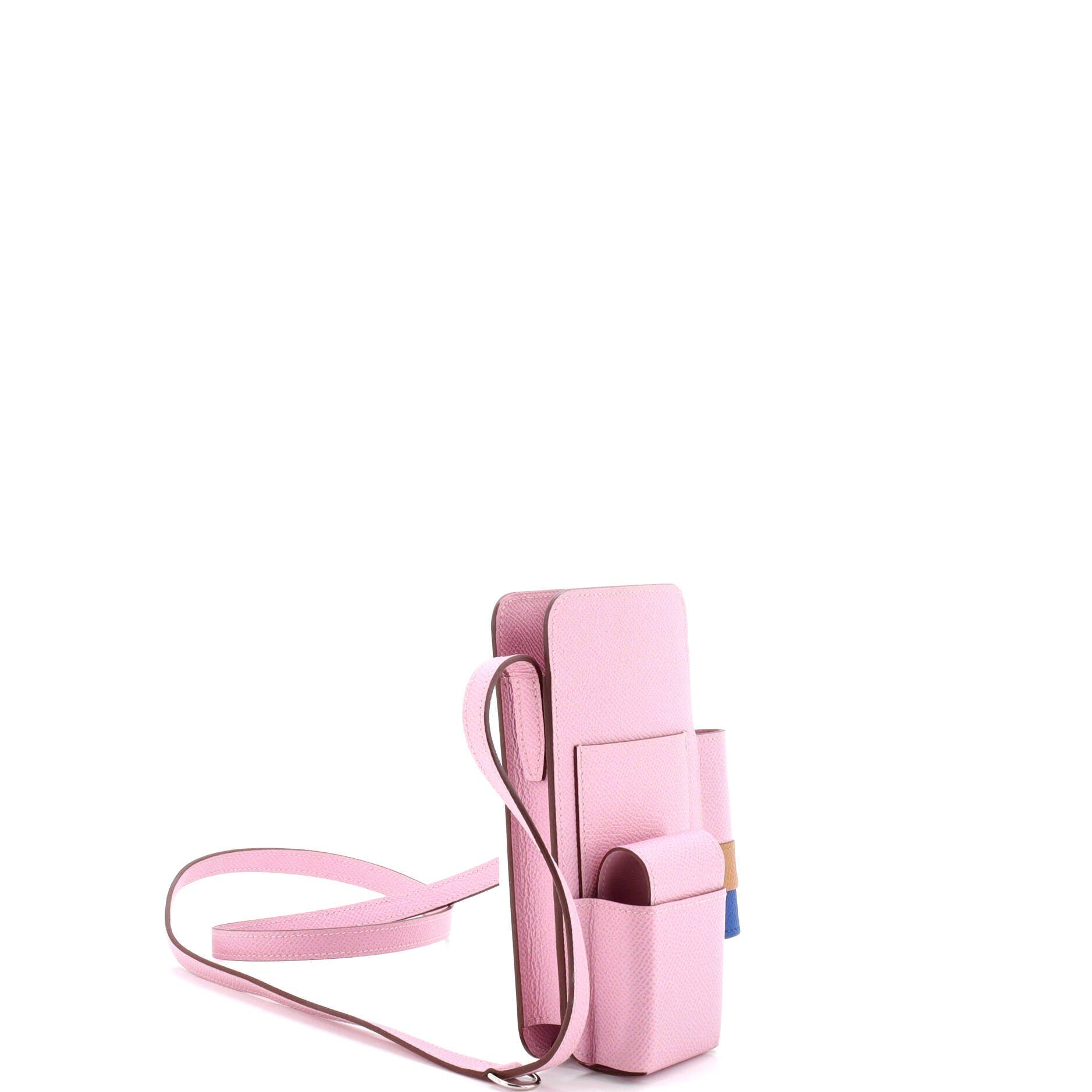 Pre-Owned Hermes Hermesway Phone Case Crossbody Bag Epsom, Alternate, color, Mauve Sylvestre
