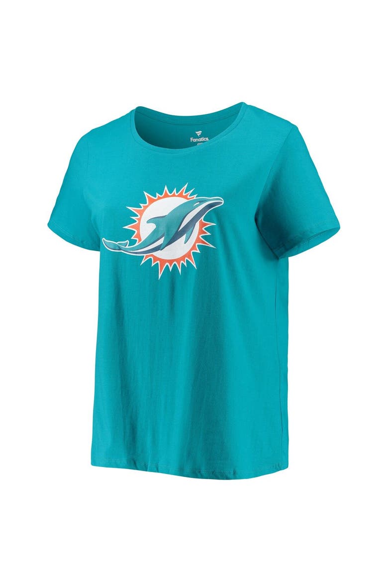 Women's Tua Tagovailoa Aqua Miami Dolphins Plus Size Fair Catch Name & Number V-Neck T-Shirt, Alternate, color, Aqua
