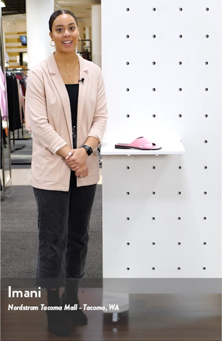 Cassie Cross Strap Slide Sandal, sales video thumbnail