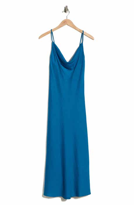 WEST K Hammered Satin Slipdress