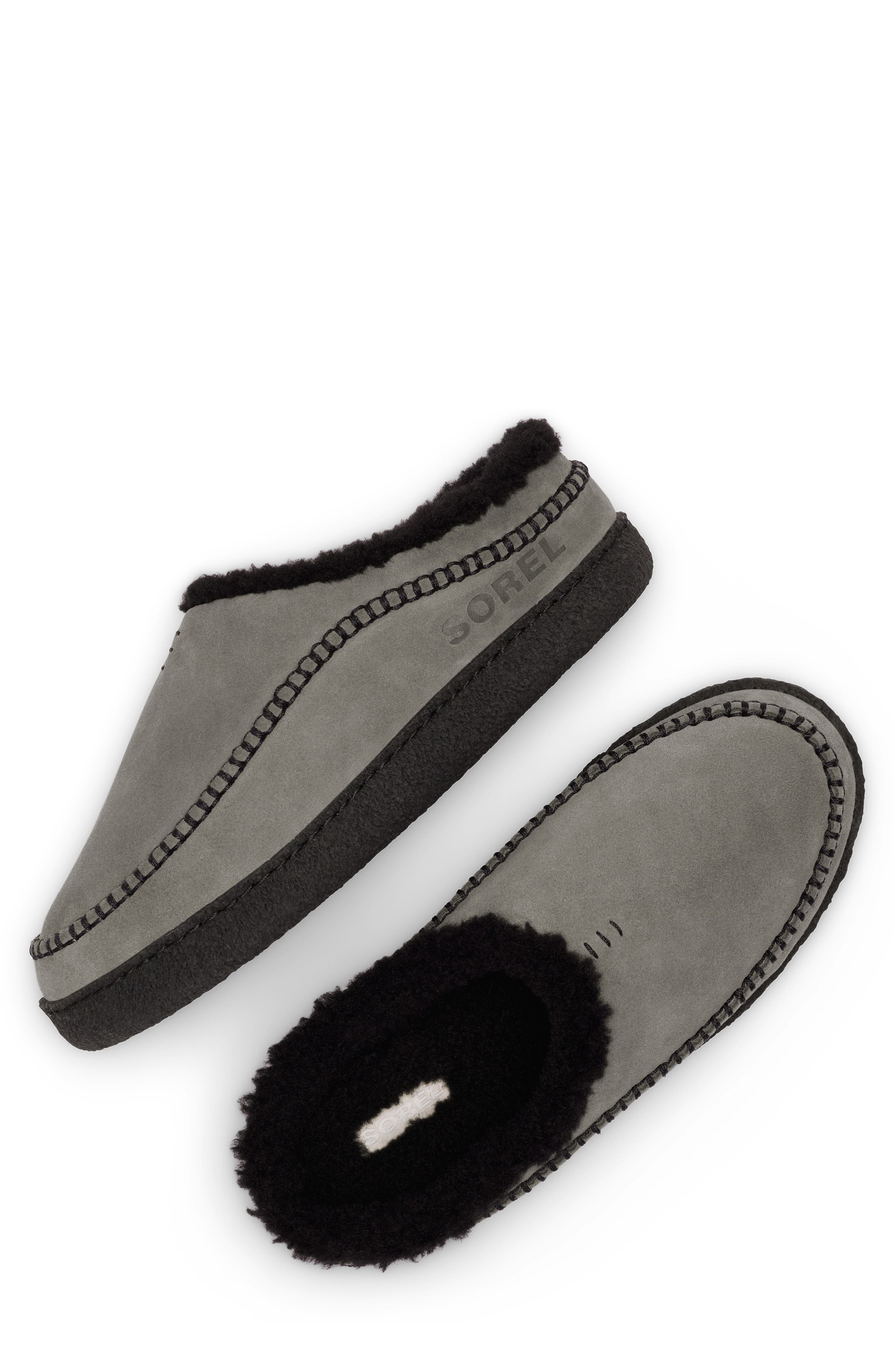 Falcon Ridge III Slipper, Alternate, color, QUARRY/ BLACK