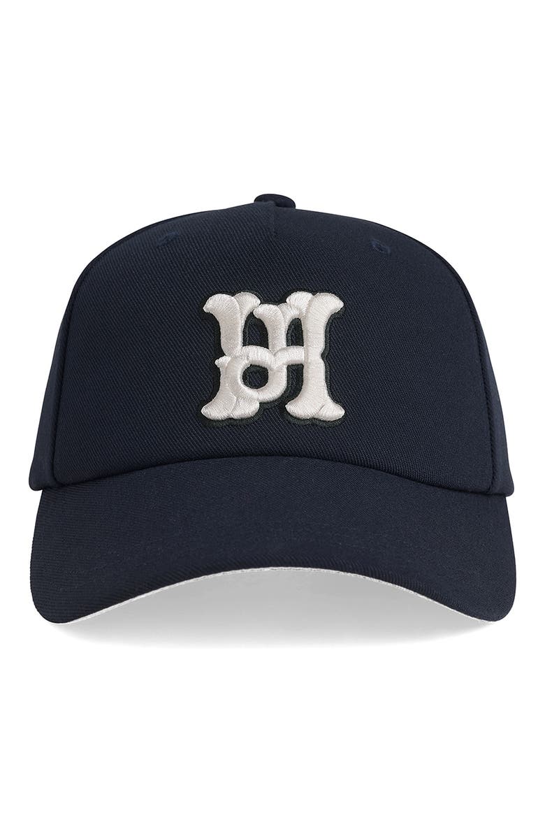 Embroidered Logo Baseball Cap, Alternate, color, JET BLACK