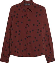 Proenza Schouler Paz Dot Print Button-Up Shirt