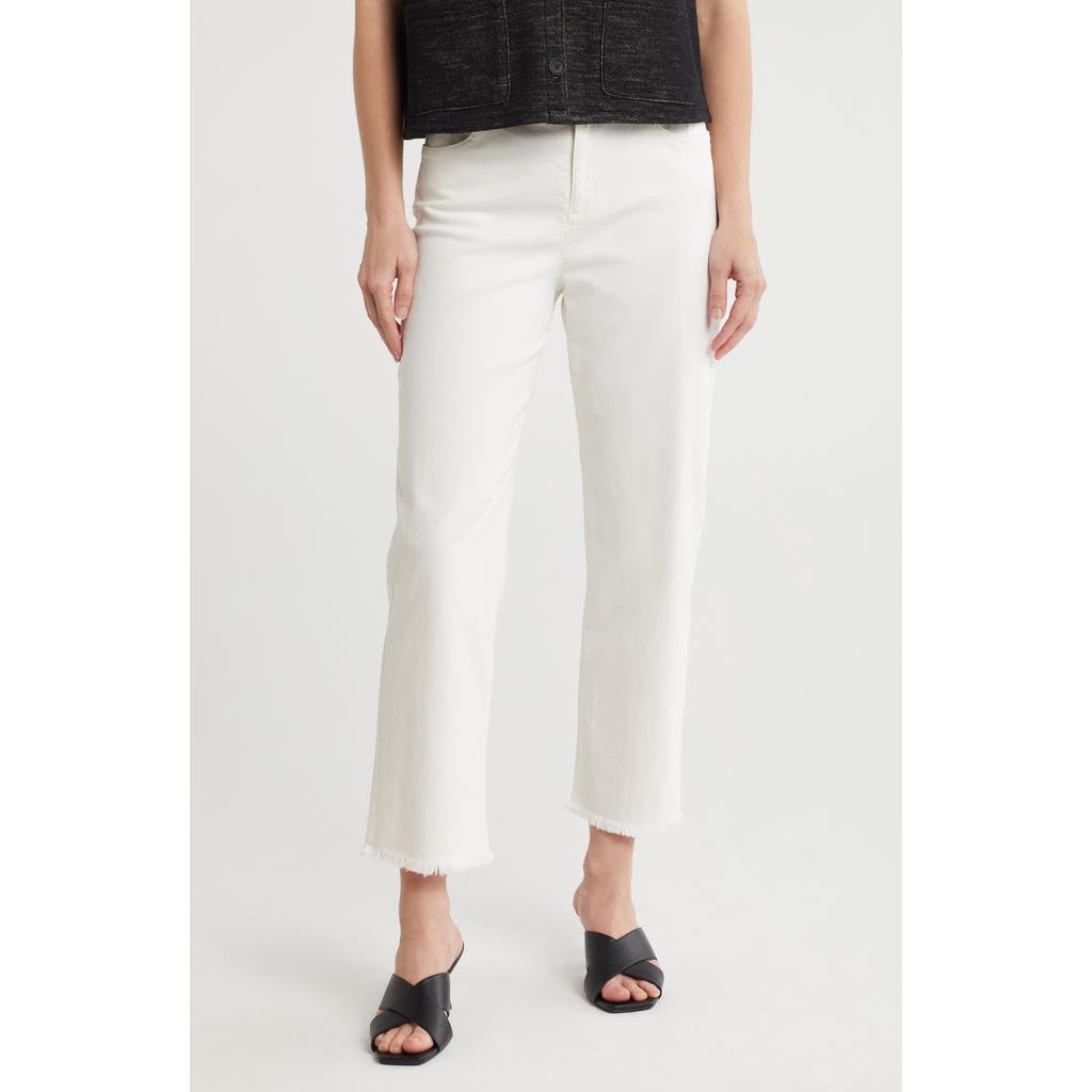 Eileen Fisher Ankle Straight Leg Jeans In White