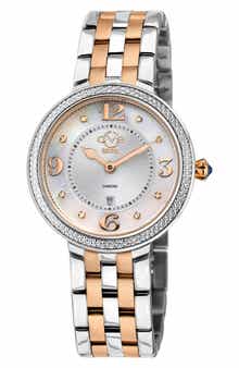 GV2 Verona Two-Tone Diamond Bracelet Watch, 37mm - 0.05 ctw.