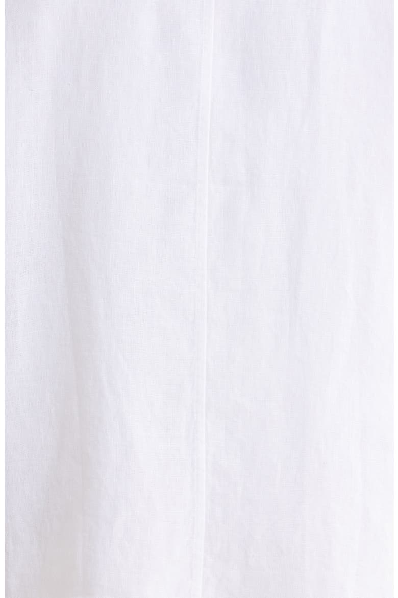 Open Front Organic Linen Jacket, Alternate, color, WHITE
