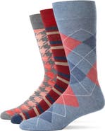 Lorenzo Uomo Assorted 3-Pack Crew Socks