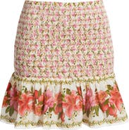 FARM Rio Floral Print Miniskirt