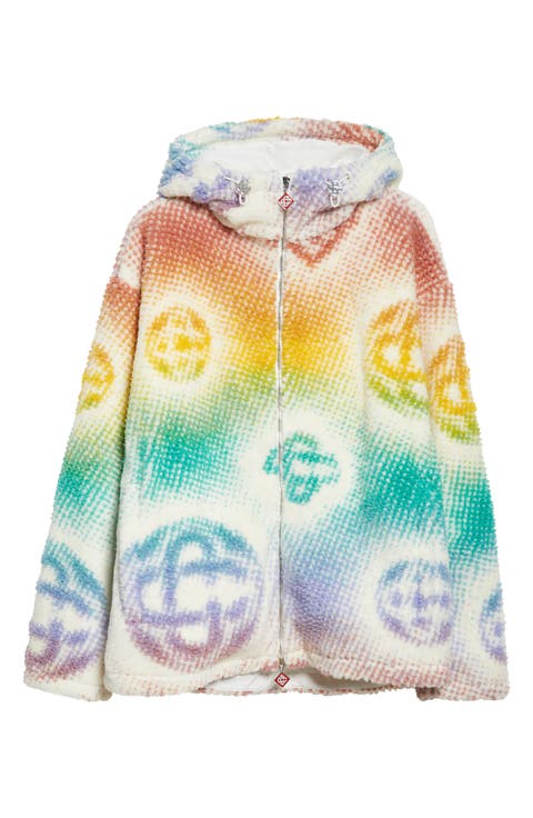 Halftone Monogram Fleece Jacket