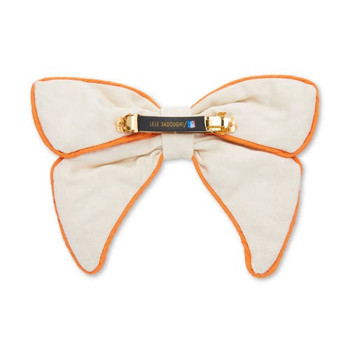 Lele Sadoughi Mlb San Francisco Giants Bow Barrette In White