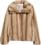 Via Spiga Faux Fur Bomber