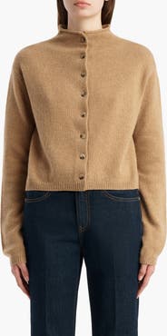 Khaite Annora Stretch Wool & Cashmere Cardigan