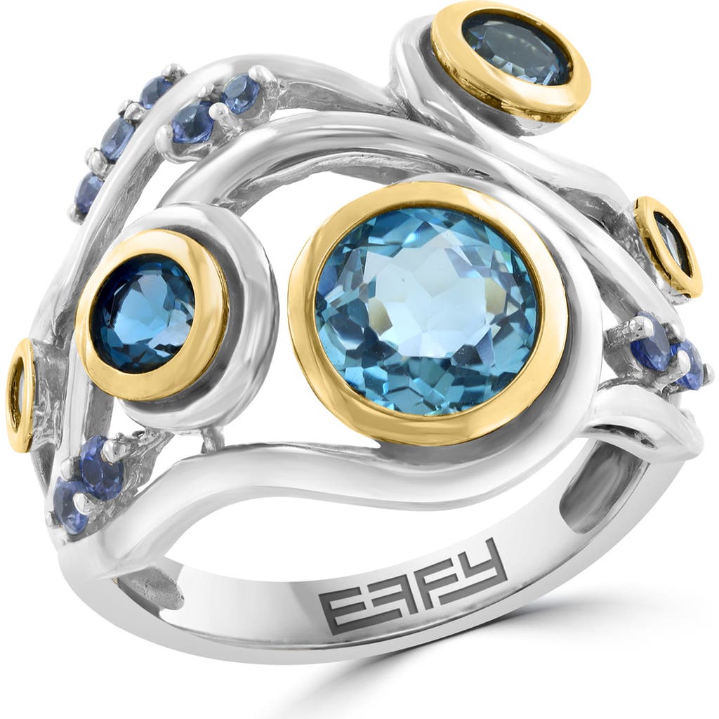 Effy Bezel Set Blue Topaz Cluster Ring