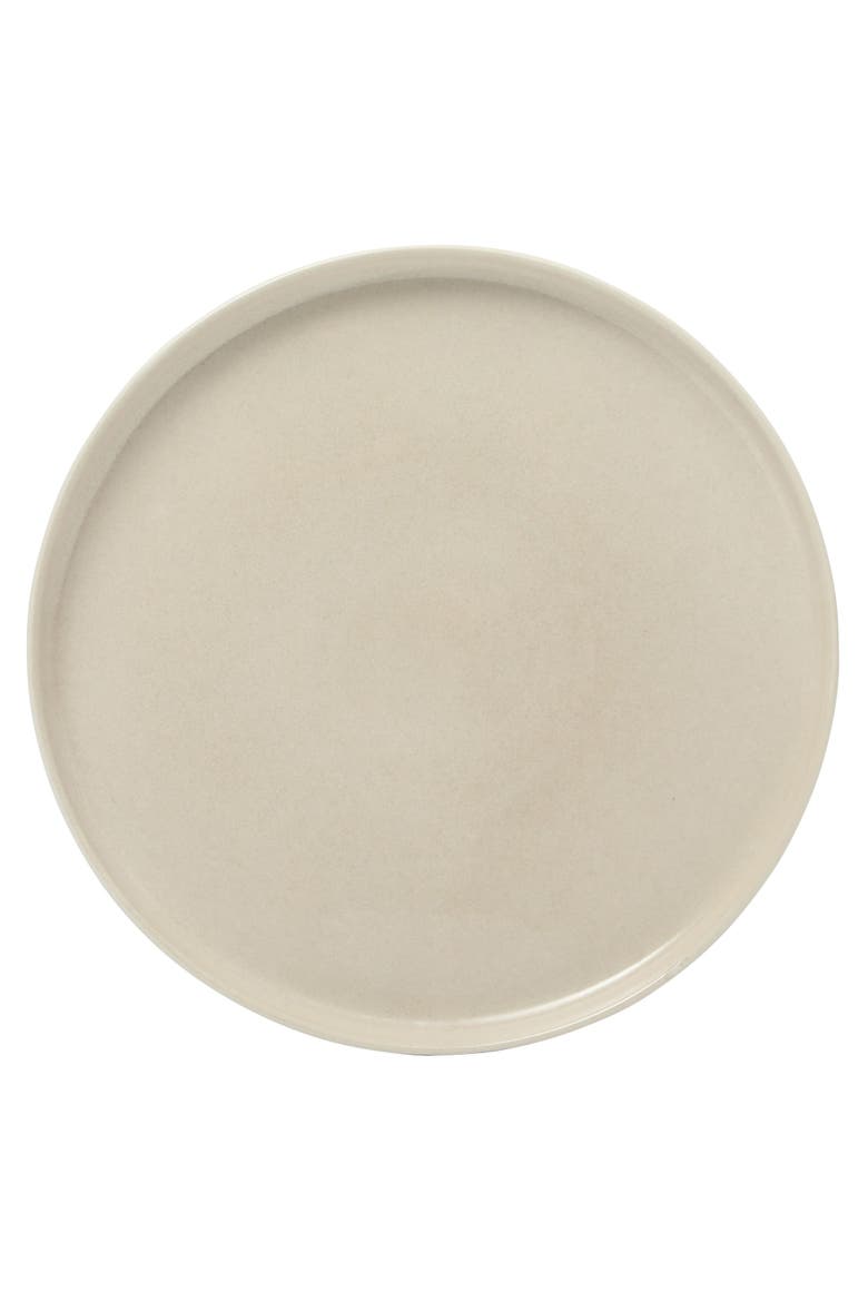 Solana Coast 12-Piece Reactive Glaze Embossed Stoneware Dinnerware Set, Alternate, color, Whie