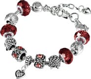 Donatello Gian Heart Charm Bracelet