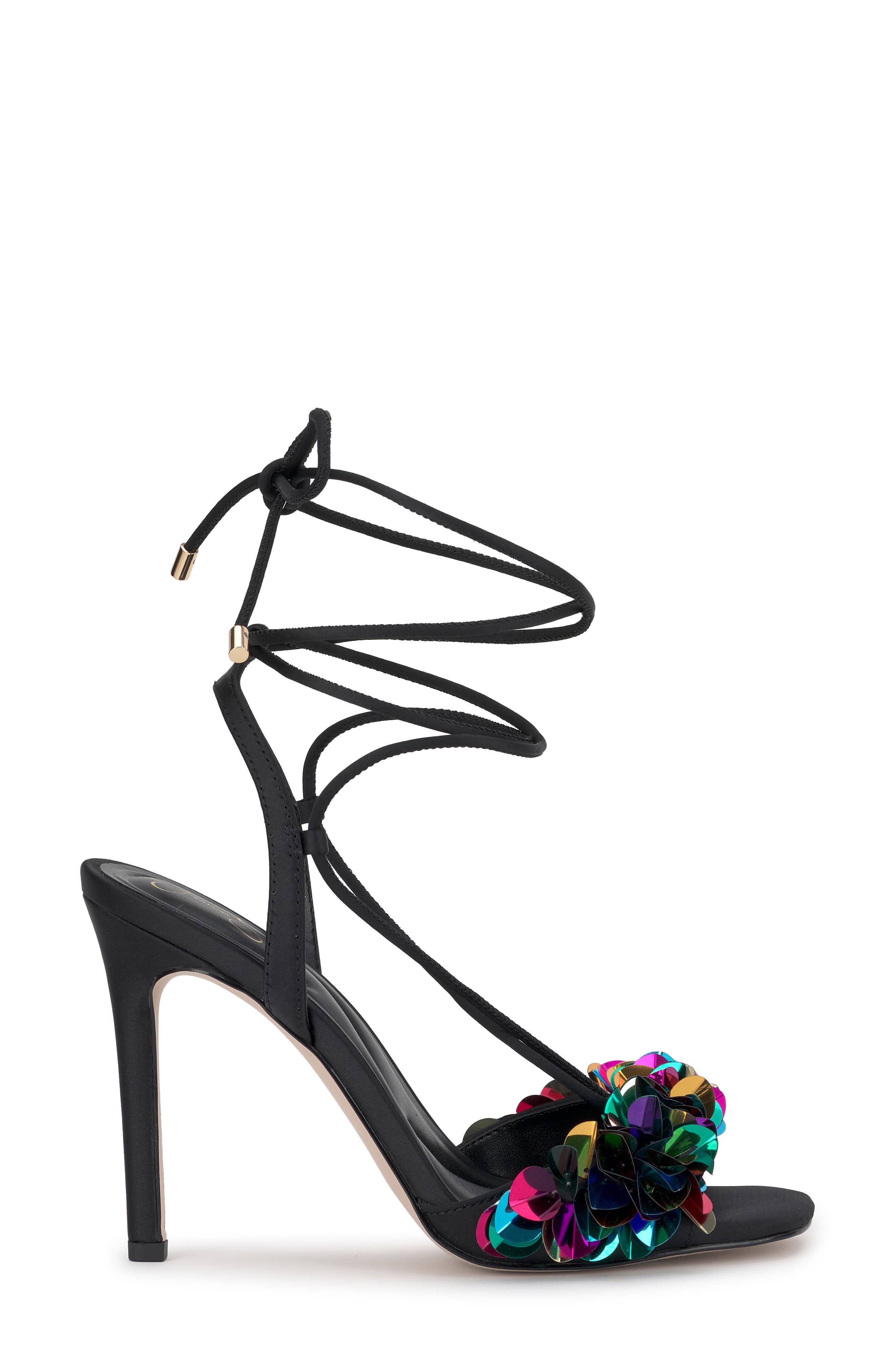 Jessica Simpson Oveny Ankle Wrap Sandal, Alternate, color, Black