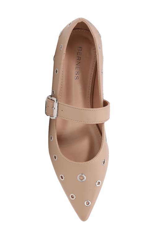 BERNESS BERNESS FRIEDRICH GROMMET POINTED TOE MARY JANE FLAT