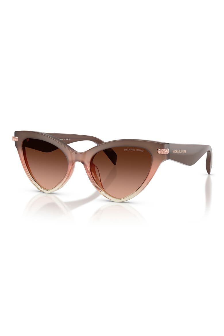 Roanoke 52mm Gradient Cat Eye Sunglasses, Alternate, color, SOFT PINK GRADIENT