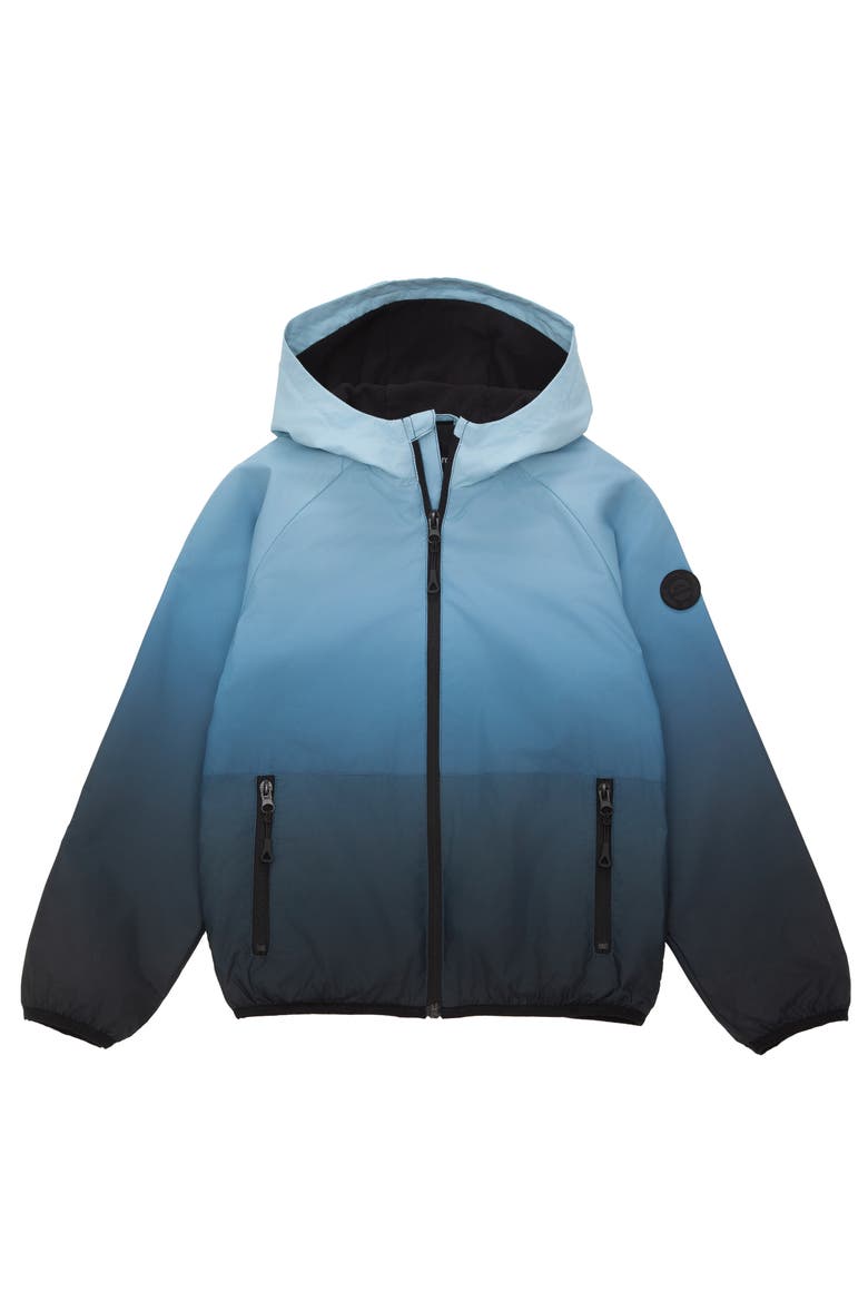 Kids' Fleece-Lined Windbreaker, Alternate, color, Navy