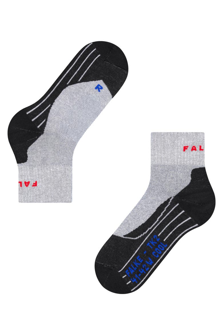 TK2 Explore Cool Short Hiking Socks, Alternate, color, Light Grey