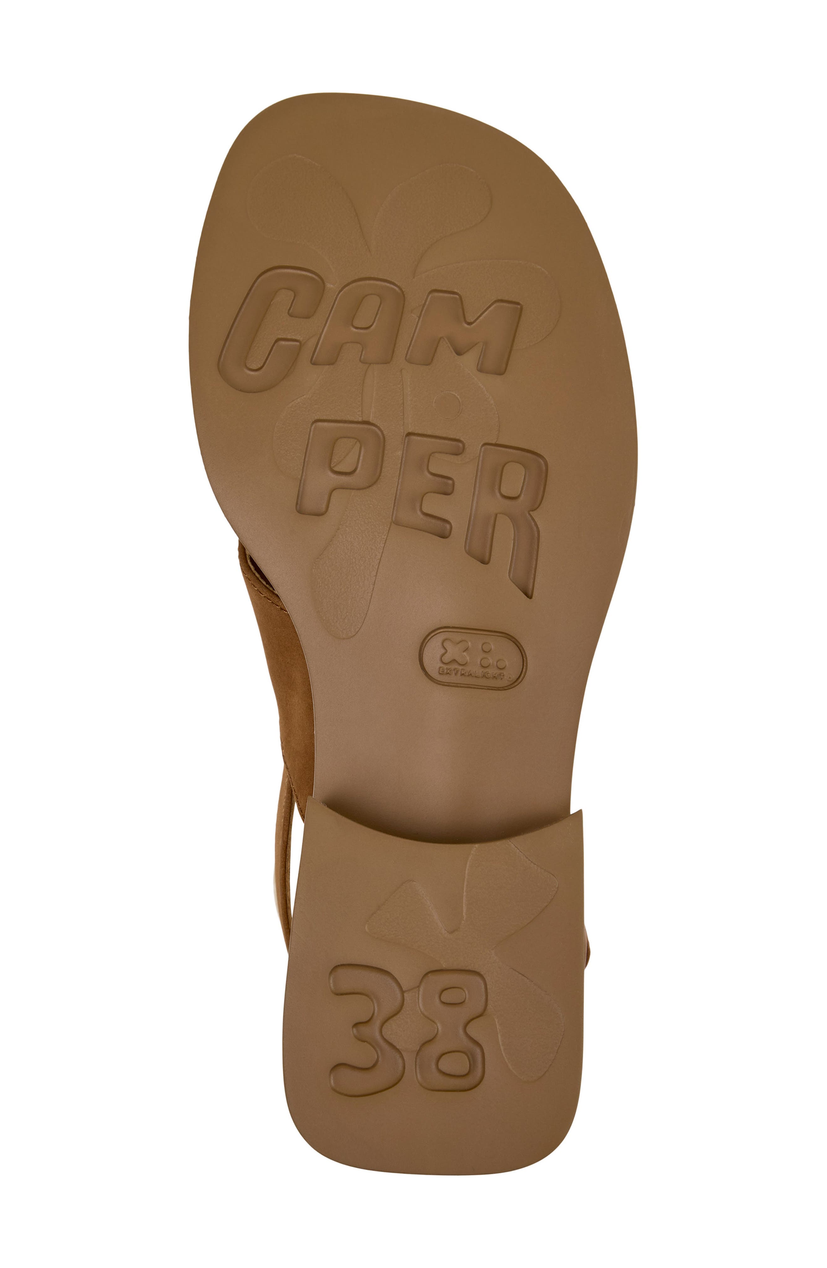 Camper Dana X-Strap Sandal, Alternate, color, Medium Brown