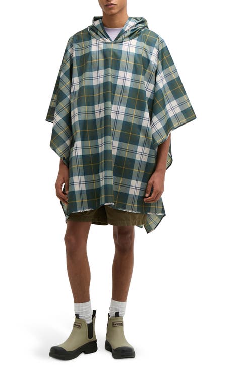 Tartan Showerproof Packable Poncho