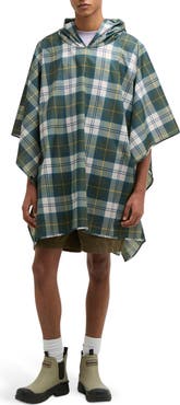 Barbour Tartan Showerproof Packable Poncho