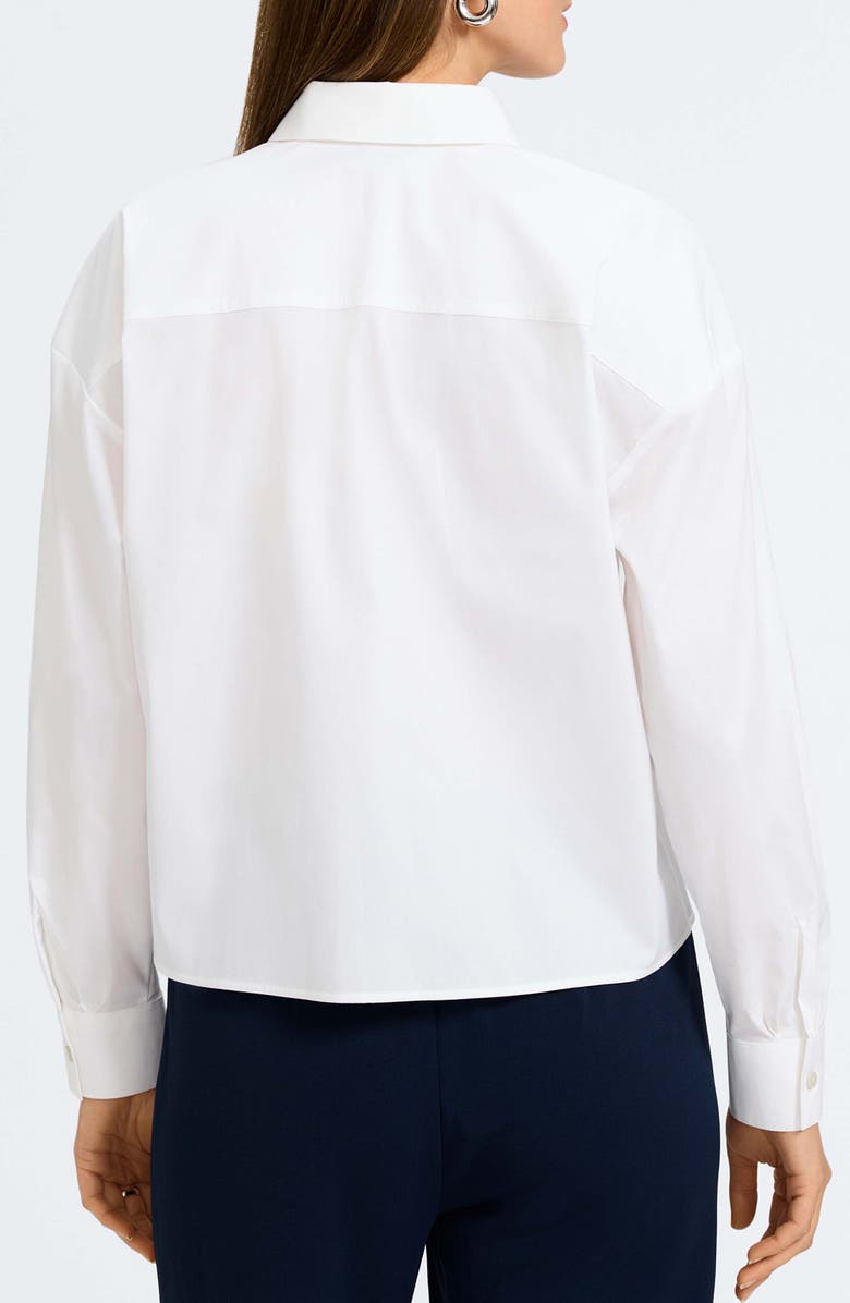 Foxcroft Marina Button-Up Shirt, Alternate, color, White