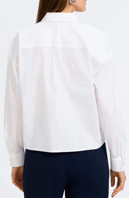 Foxcroft Marina Button-up Shirt In White