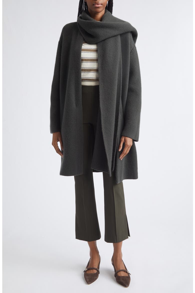 Drape Sweater Coat, Alternate, color, DARK THYME
