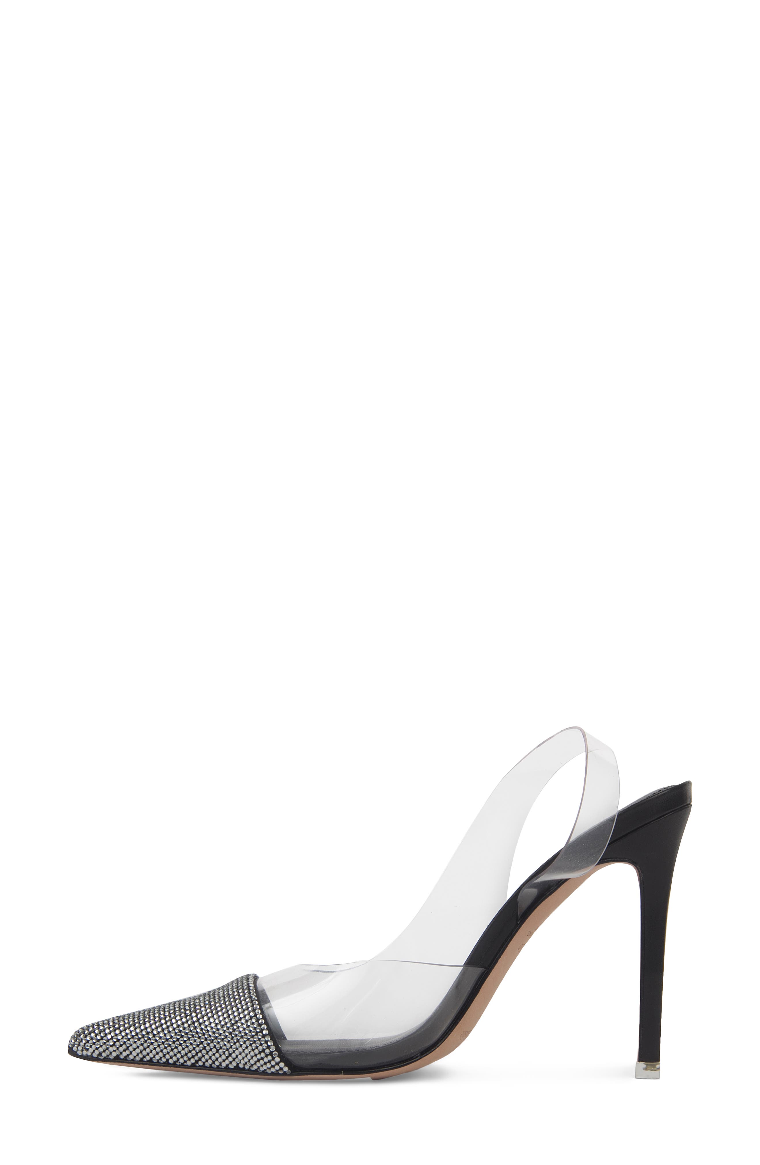BLACK SUEDE STUDIO Mira Rhinestone Pointed Toe Pump, Alternate, color, 