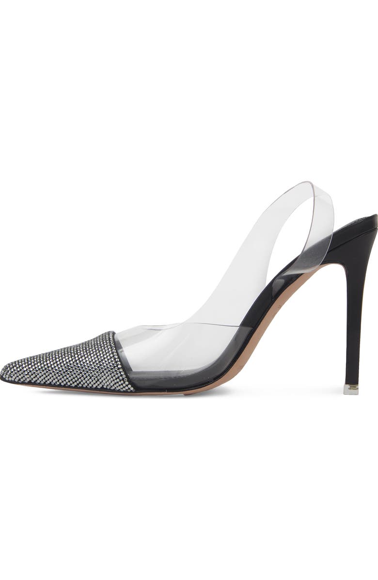 BLACK SUEDE STUDIO Mira Rhinestone Pointed Toe Pump, Alternate, color,