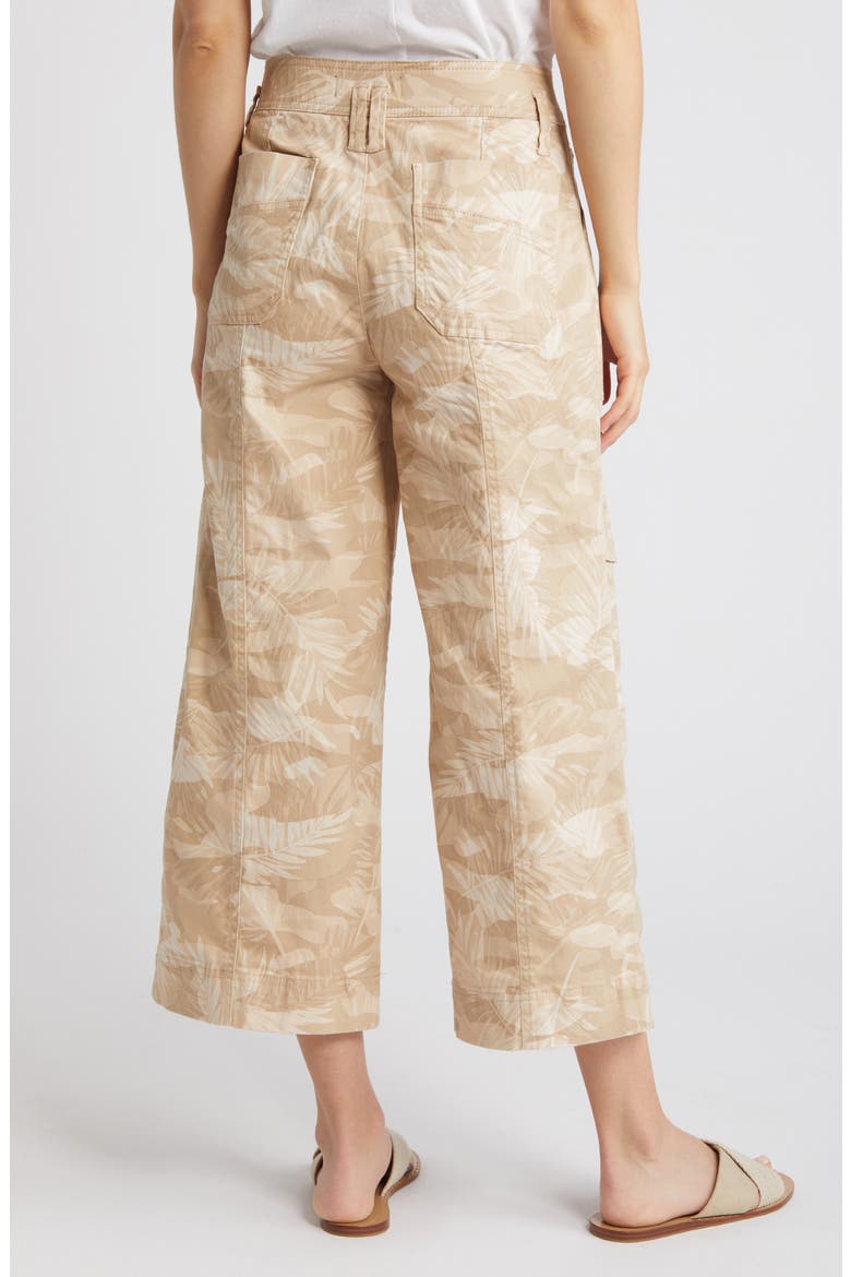 'Ab'Solution Skyrise Camo Crop Wide Leg Pants, Alternate, color, STONE MULTI