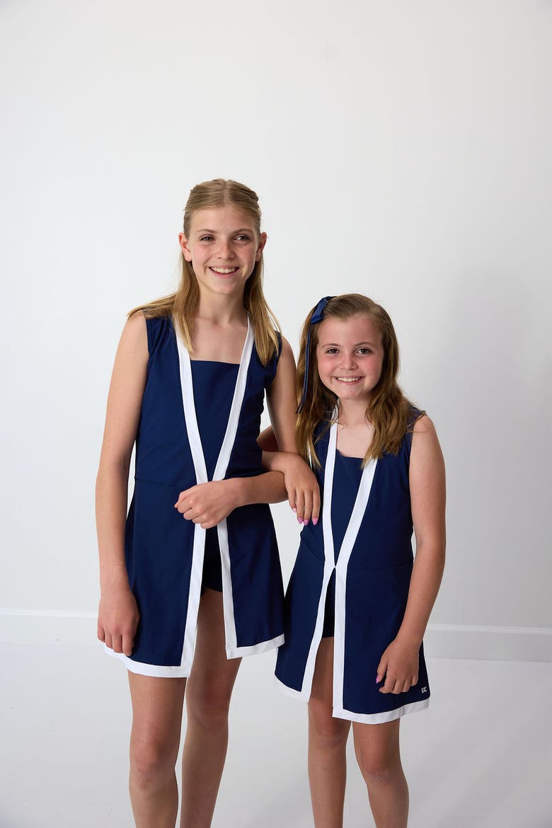 Girls Tennis Skort Dress, Alternate, color, Navy