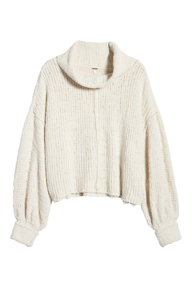 Be Yours Cowl Neck Sweater, Alternate, color, VANILLA BEAN