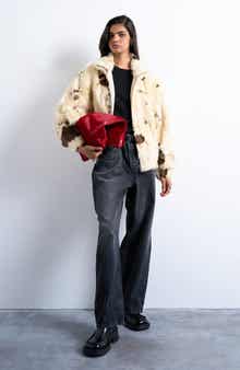 Topshop Faux Fur Bomber Jacket