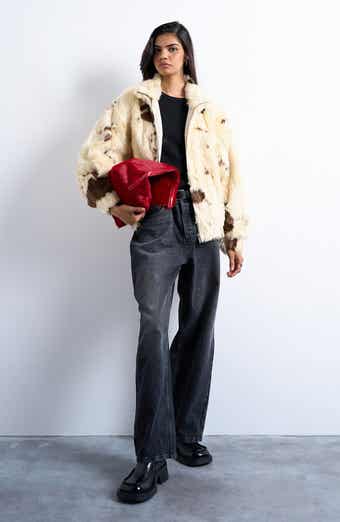 Topshop Faux Fur Bomber Jacket