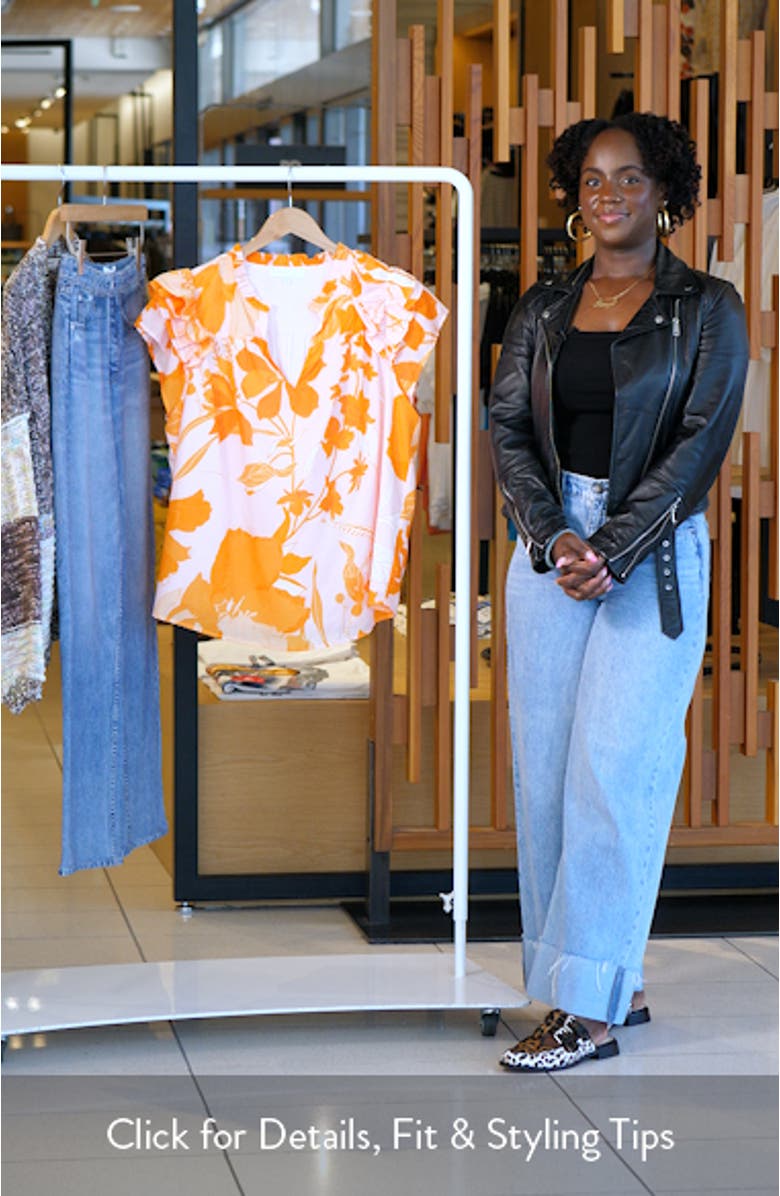 Lenira Floral Print Top, sales video thumbnail