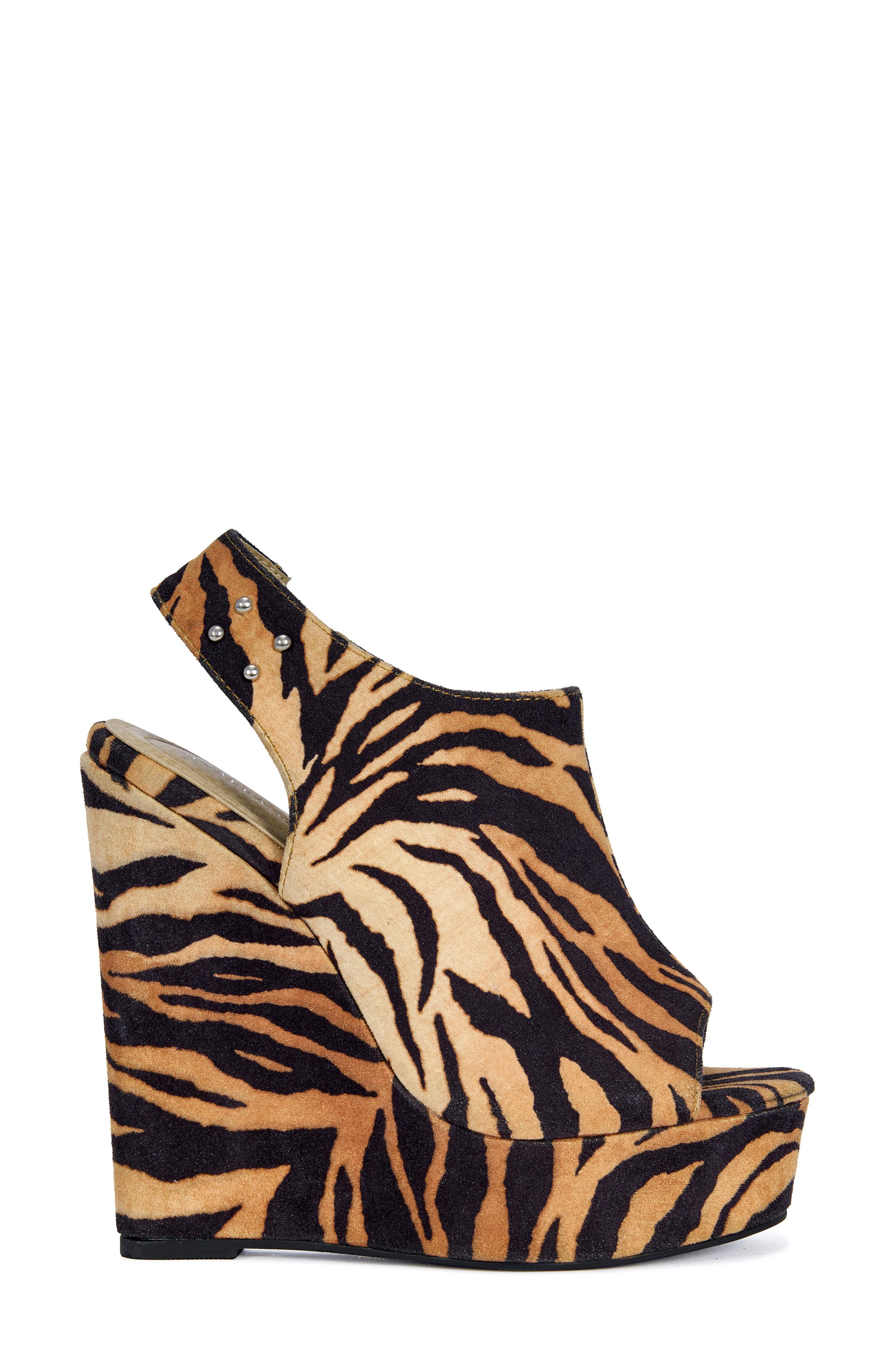 Aru Platform Wedge, Alternate, color, ORANGE MULTI