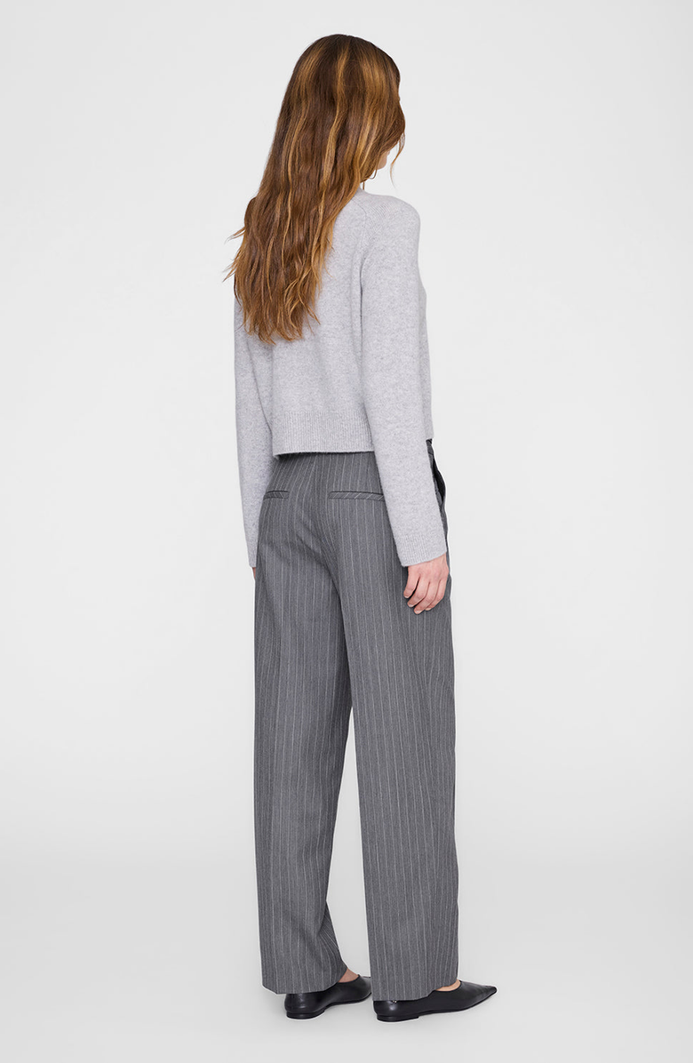 ANINE BING Joye Cardigan, Alternate, color, Light Heather Grey