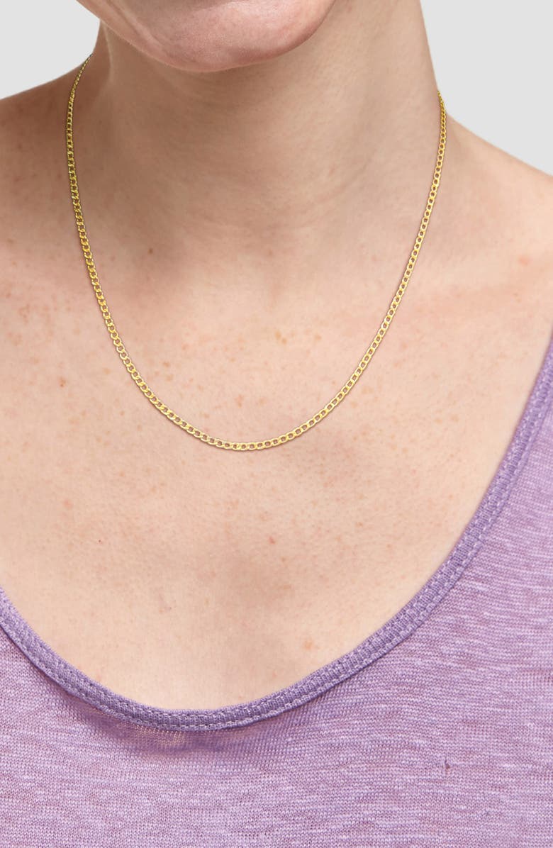 DELMAR Curb Chain Necklace, Alternate, color,