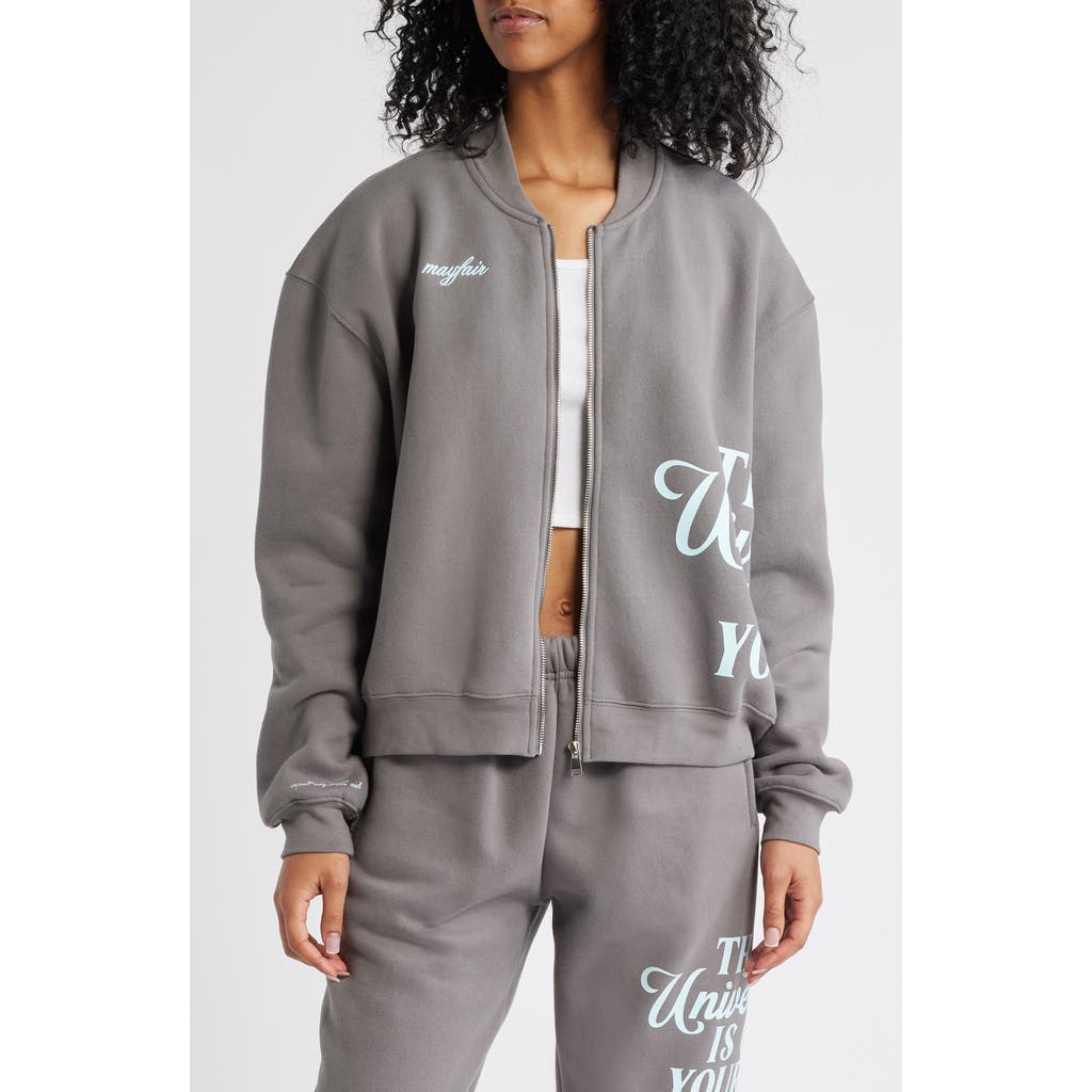 THE MAYFAIR GROUP THE MAYFAIR GROUP THE UNIVERSE GRAPHIC ZIP JACKET