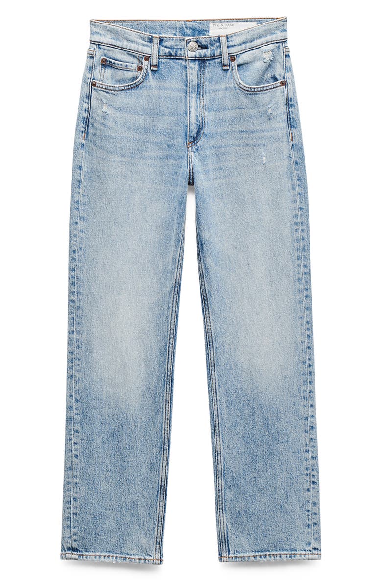 rag & bone Harlow Mid Rise Ankle Relaxed Straight Leg Jeans, Alternate, color, Lou1